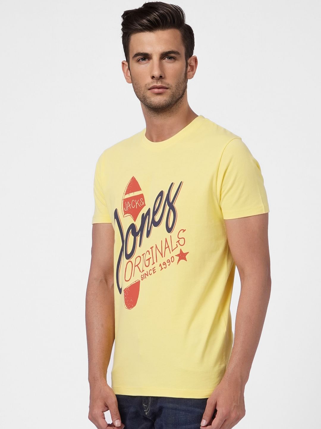 Yellow Graphic Print T-shirt