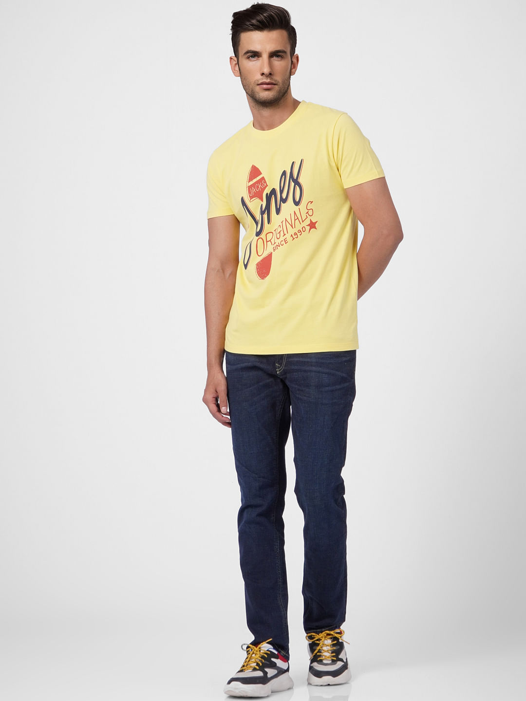 Yellow Graphic Print T-shirt