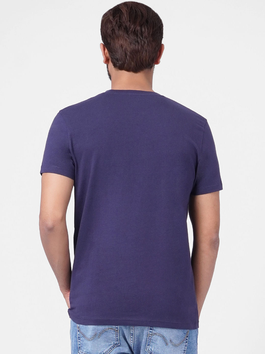 Blue Graphic Crew Neck T-shirt