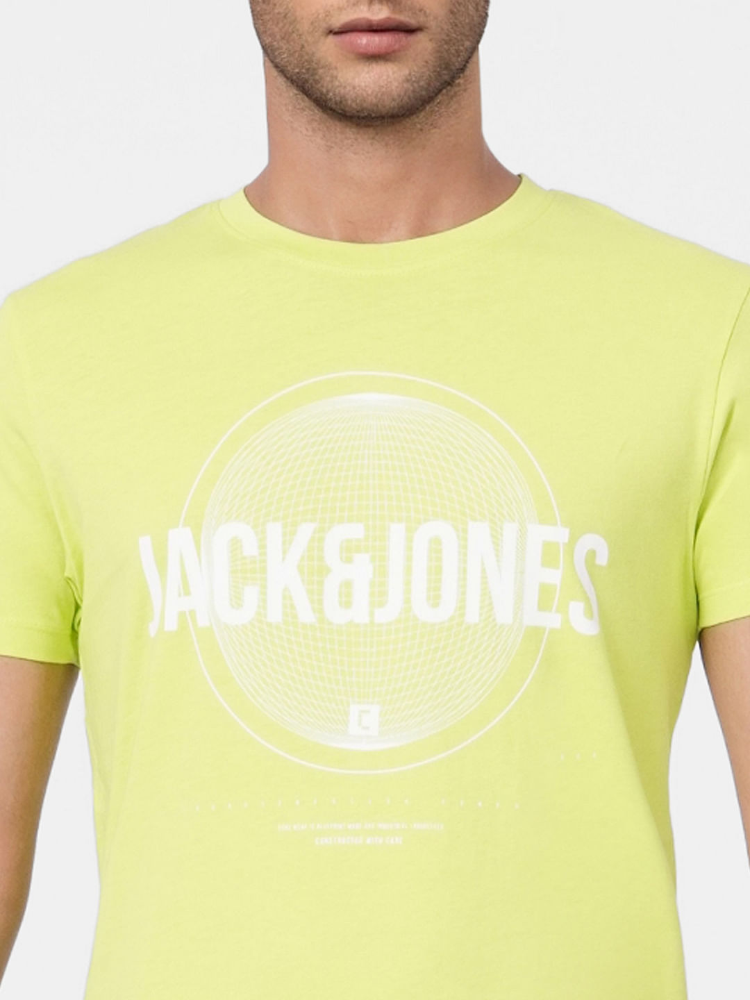 Yellow Graphic Crew Neck T-shirt