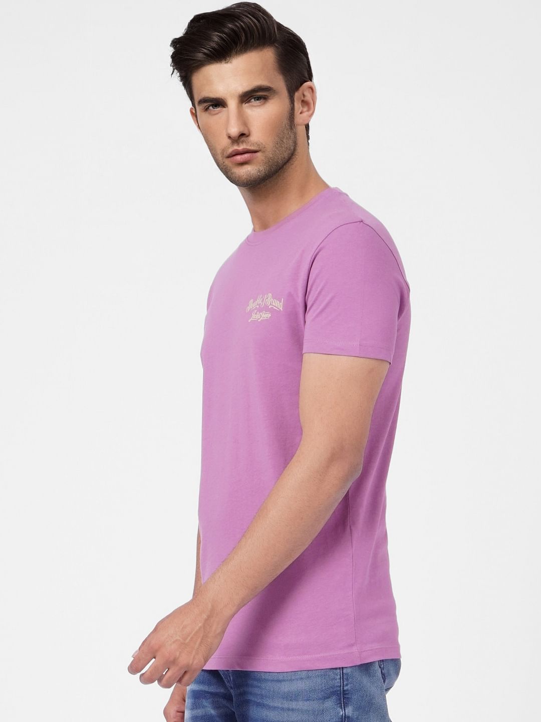 Purple Crew Neck T-shirt