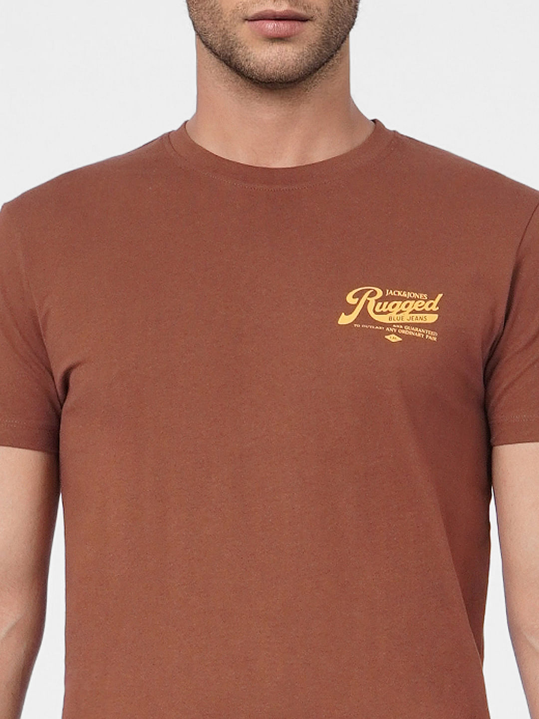 Brown Crew Neck T-shirt