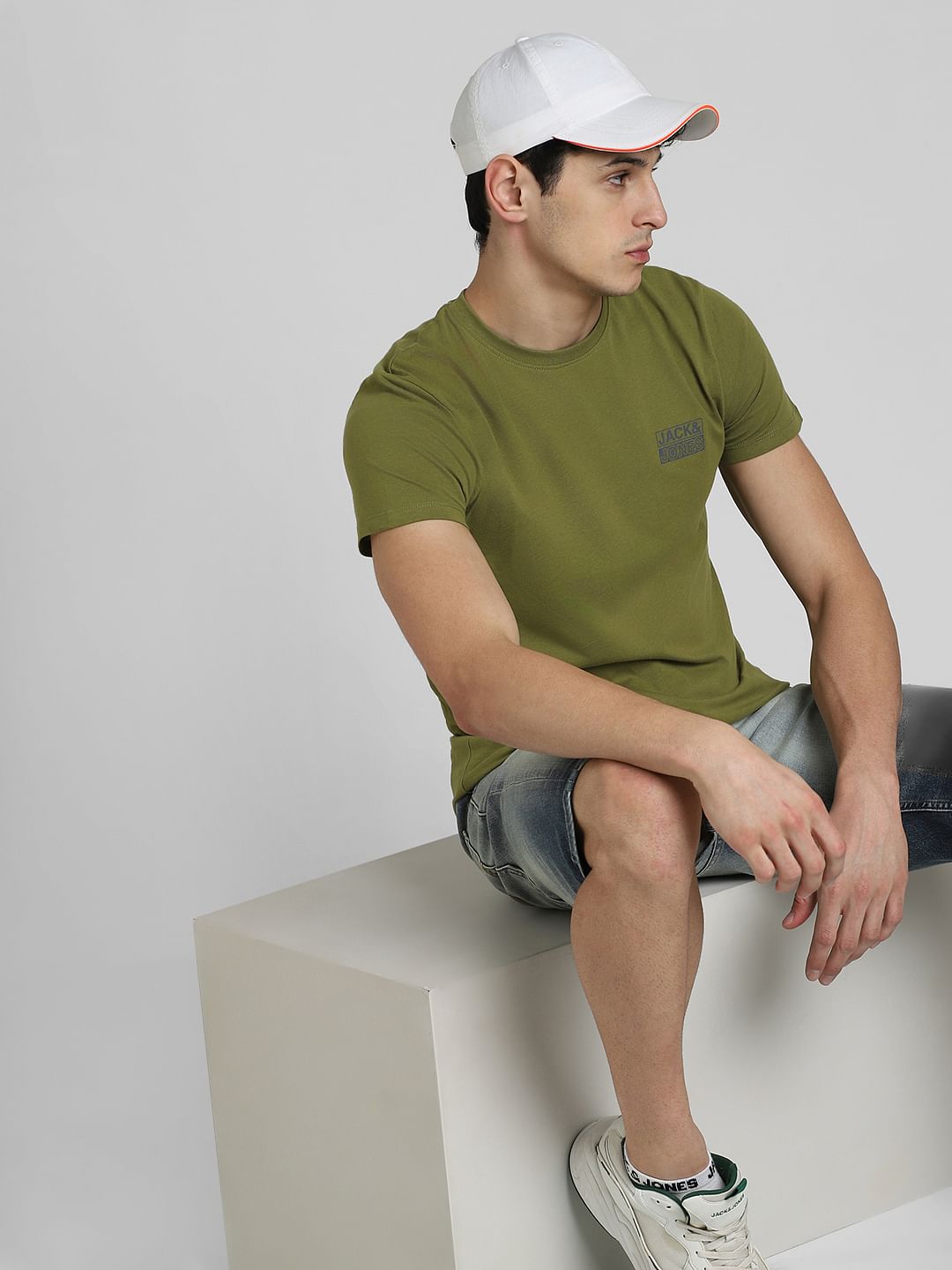 Green Crew Neck T-shirt - S