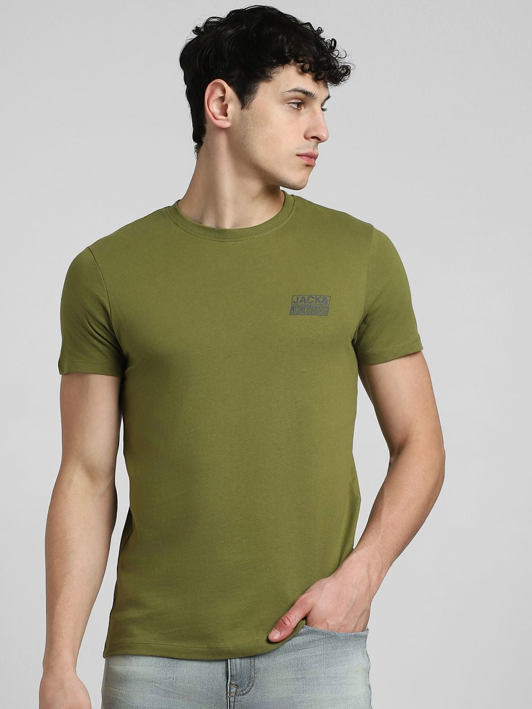 Green Crew Neck T-shirt