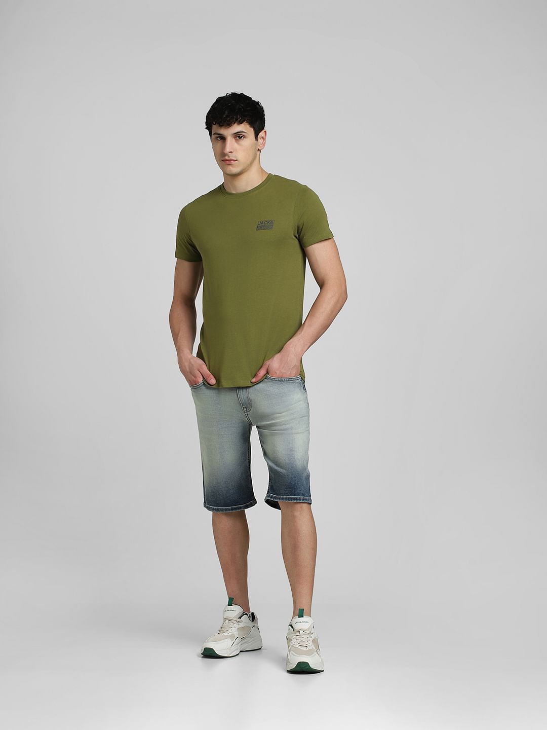 Green Crew Neck T-shirt