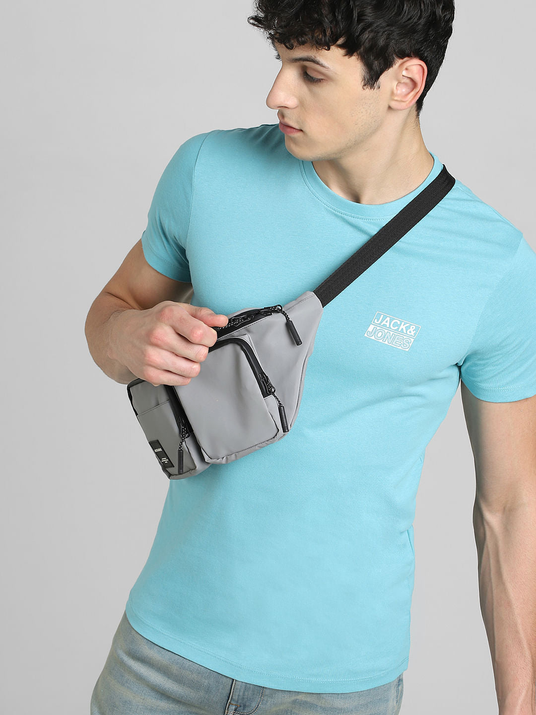 Light Blue Crew Neck T-shirt - S