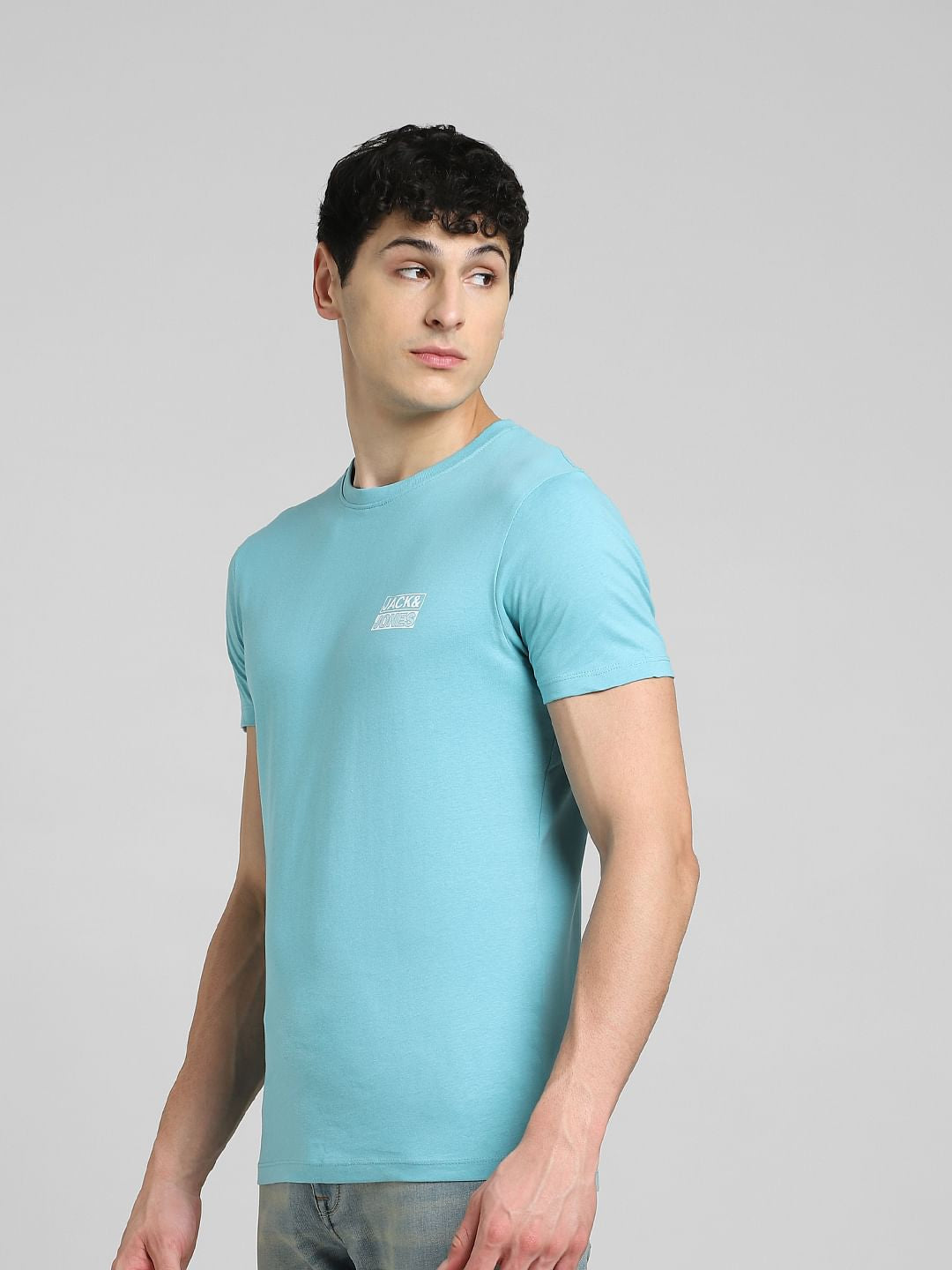 Light Blue Crew Neck T-shirt