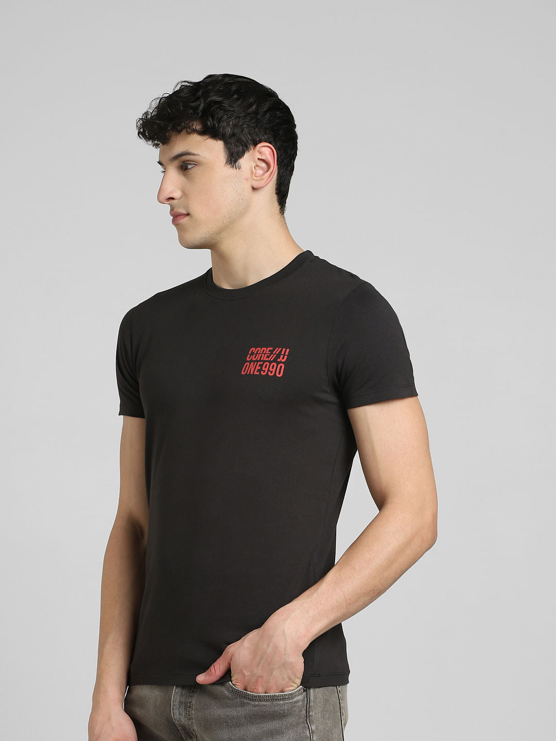 Black Crew Neck T-shirt