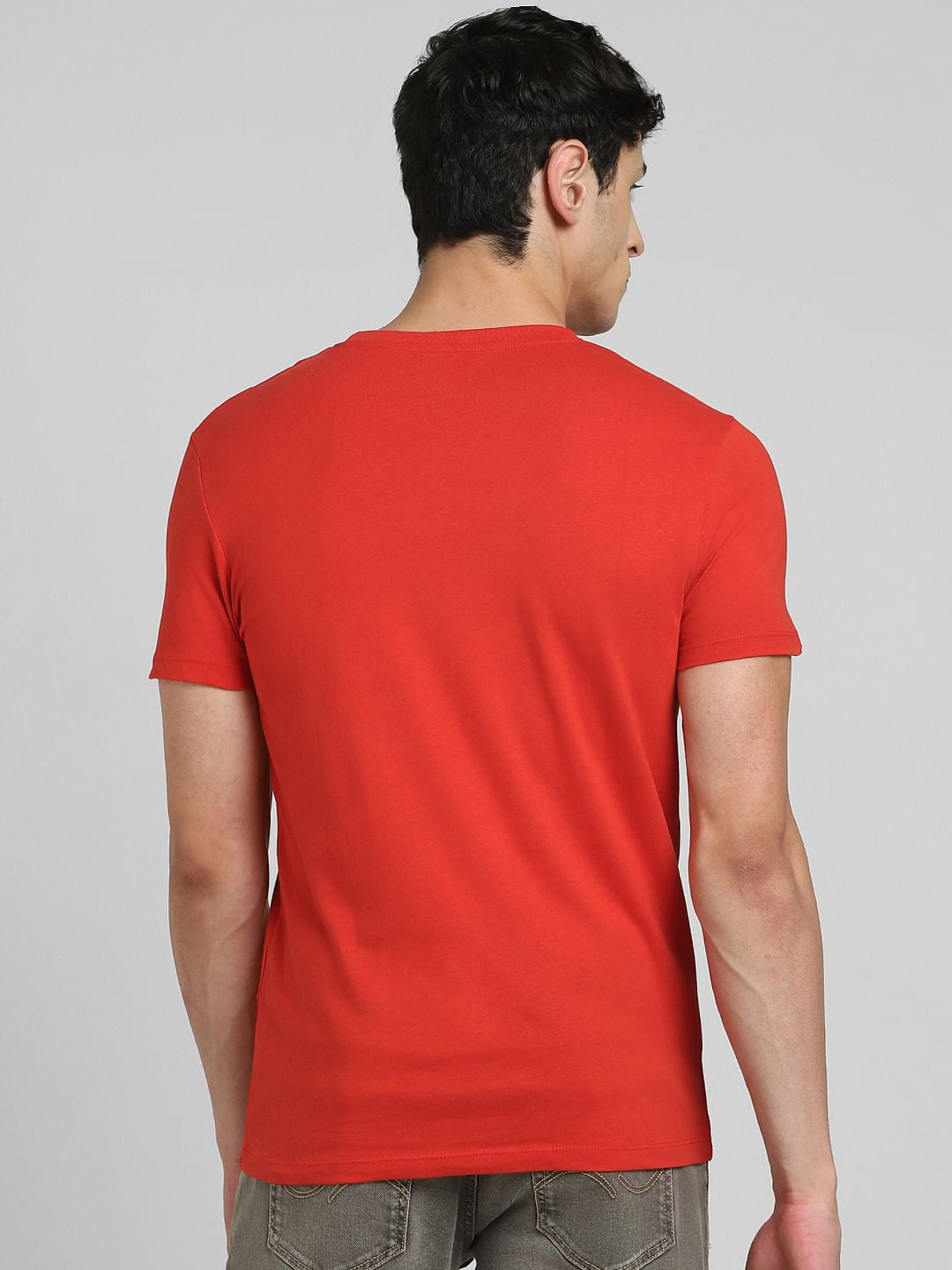 Red Crew Neck T-shirt