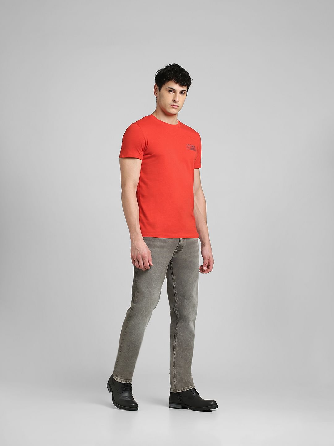 Red Crew Neck T-shirt