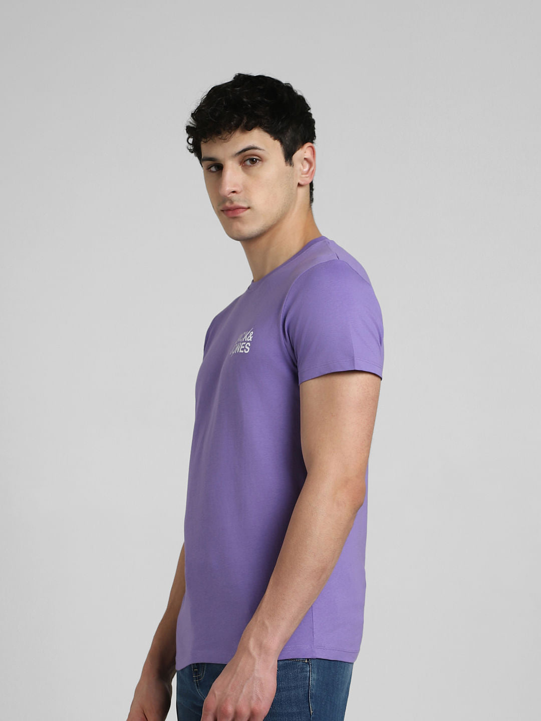 Purple Crew Neck T-shirt