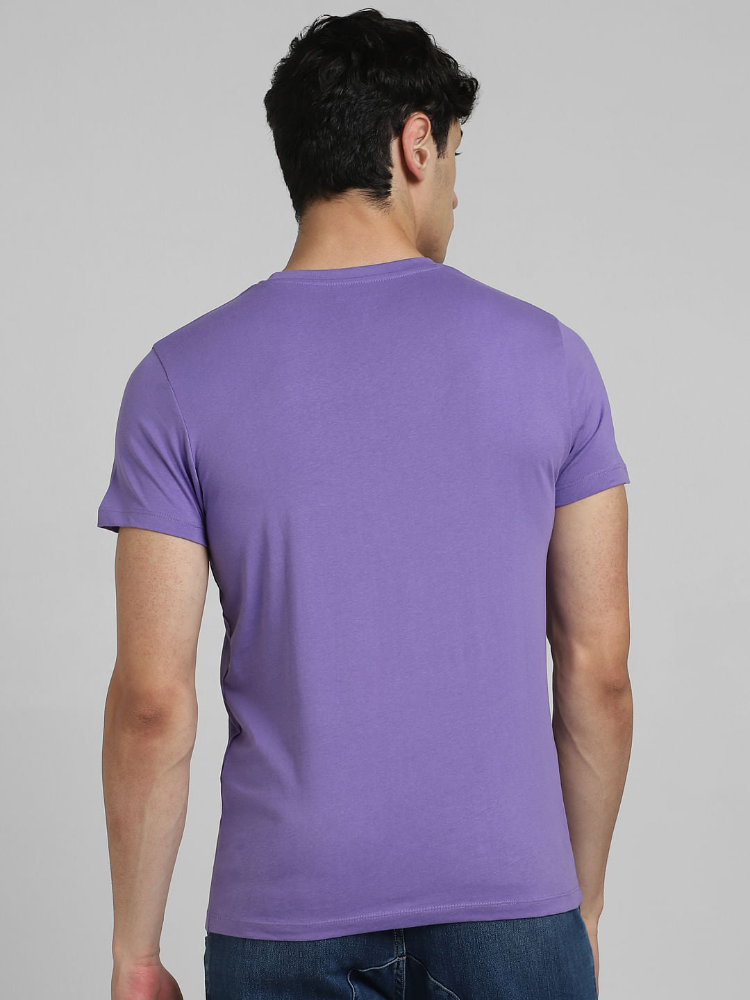 Purple Crew Neck T-shirt