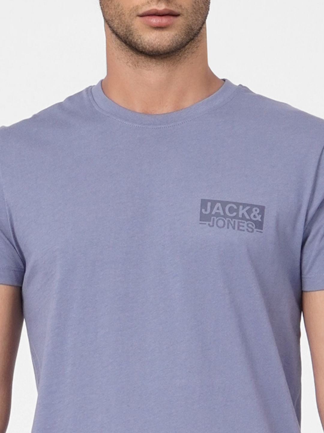 Faded Blue Crew Neck T-shirt