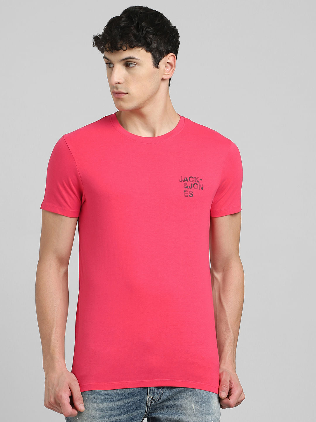 Pink Crew Neck T-shirt