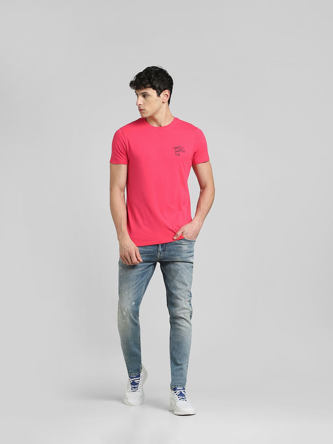 Pink Crew Neck T-shirt