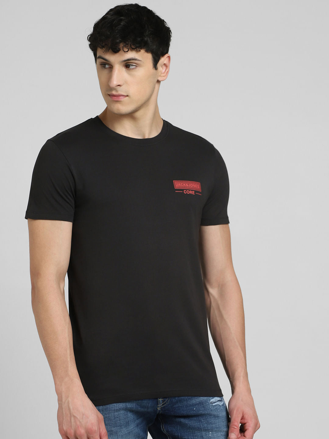 Black Crew Neck T-shirt