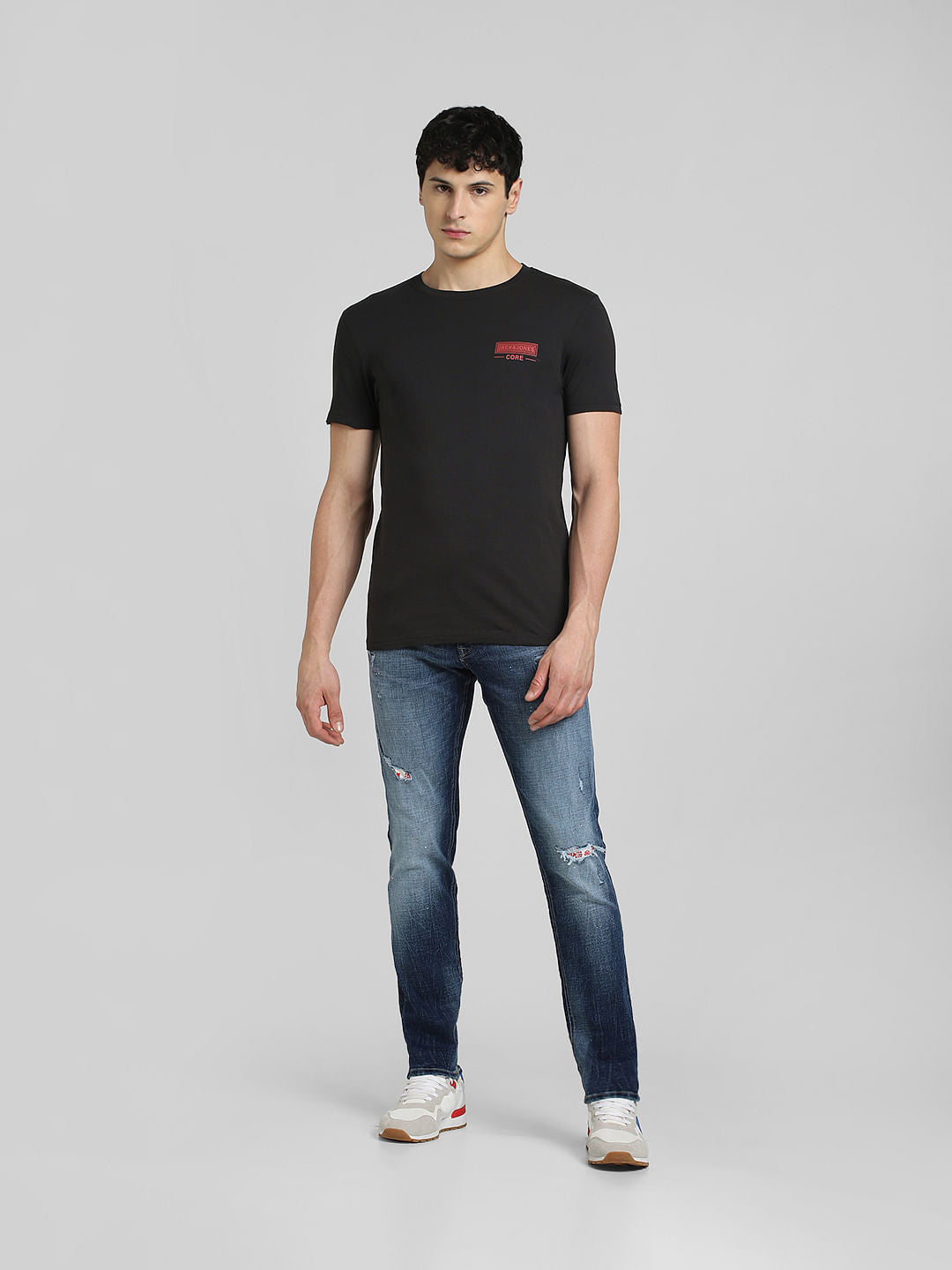 Black Crew Neck T-shirt