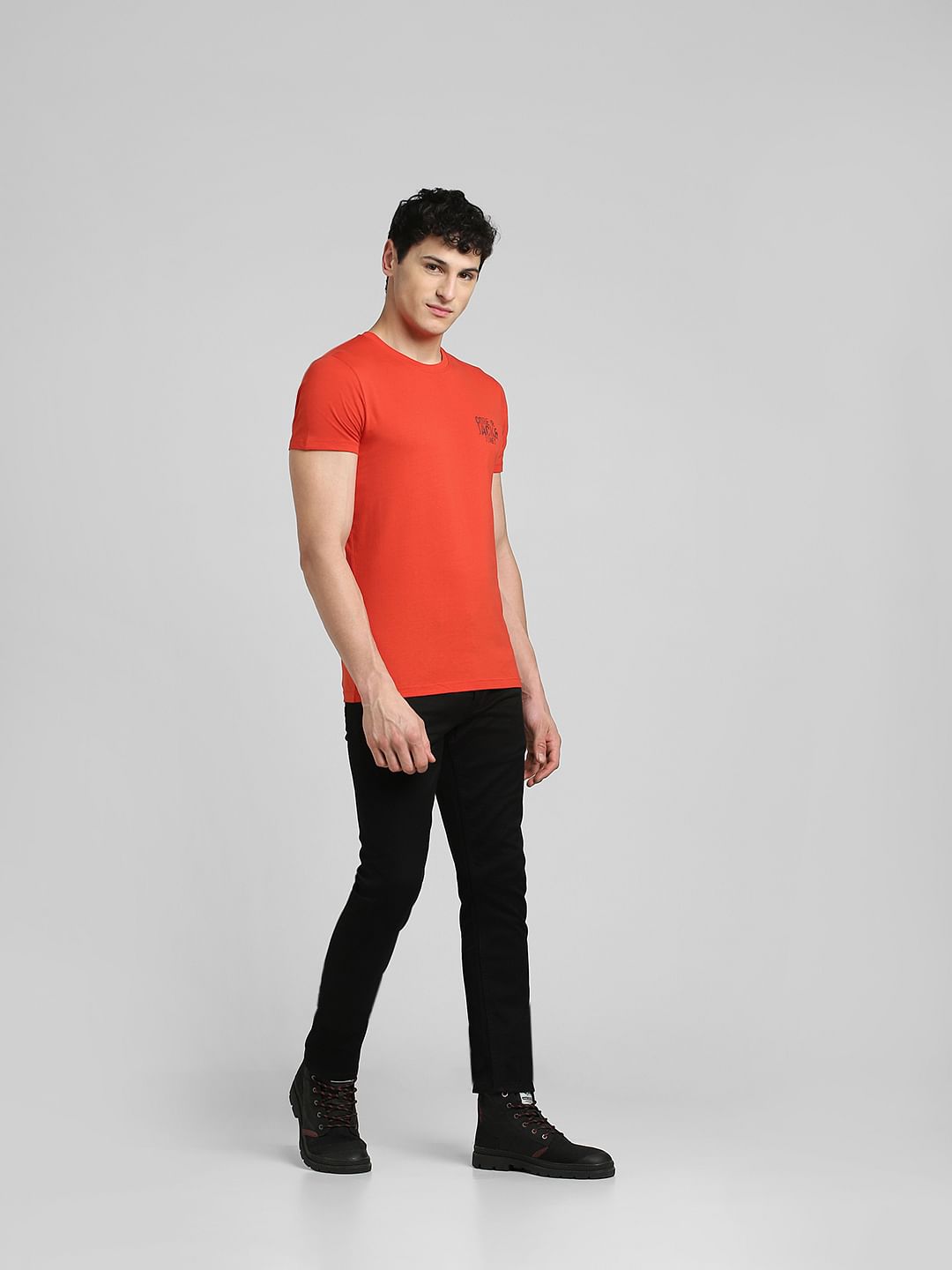 Red Crew Neck T-shirt