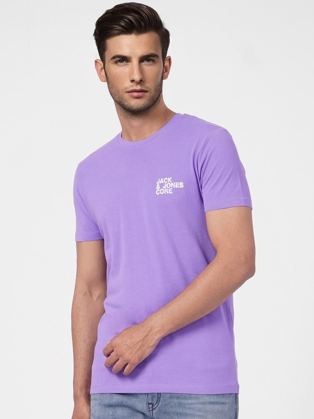Purple Crew Neck T-shirt
