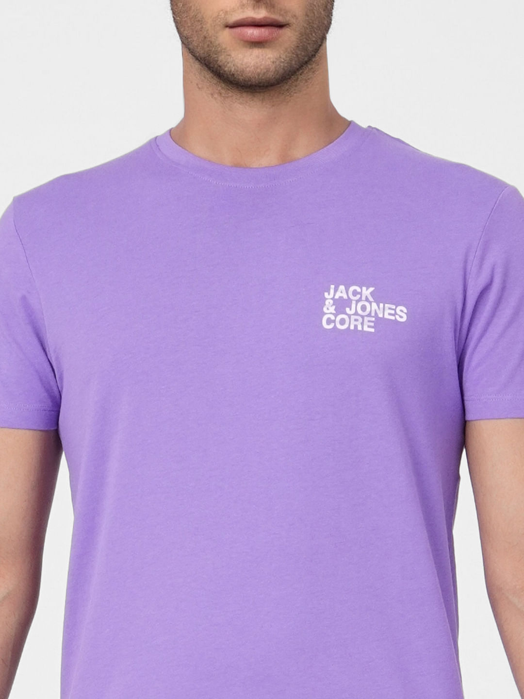 Purple Crew Neck T-shirt