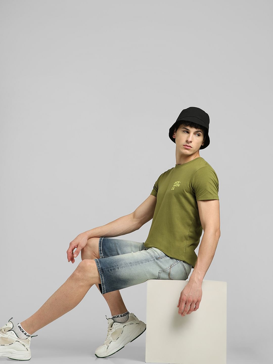 Green Crew Neck T-shirt - S