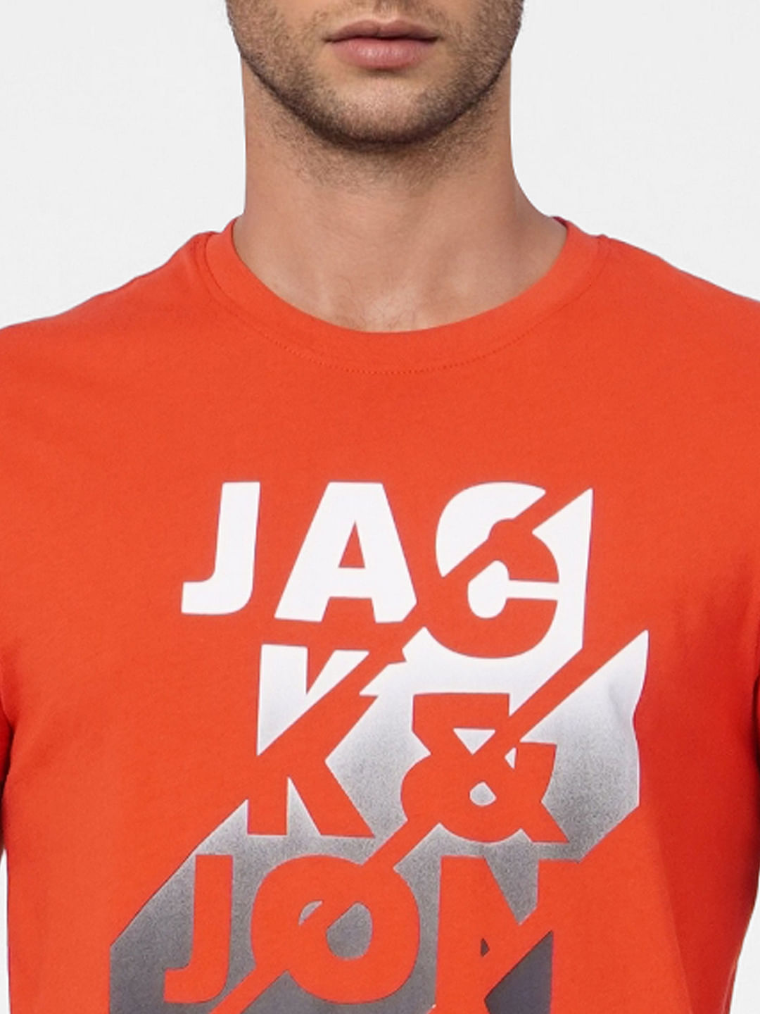 Red Graphic Print Crew Neck T-shirt