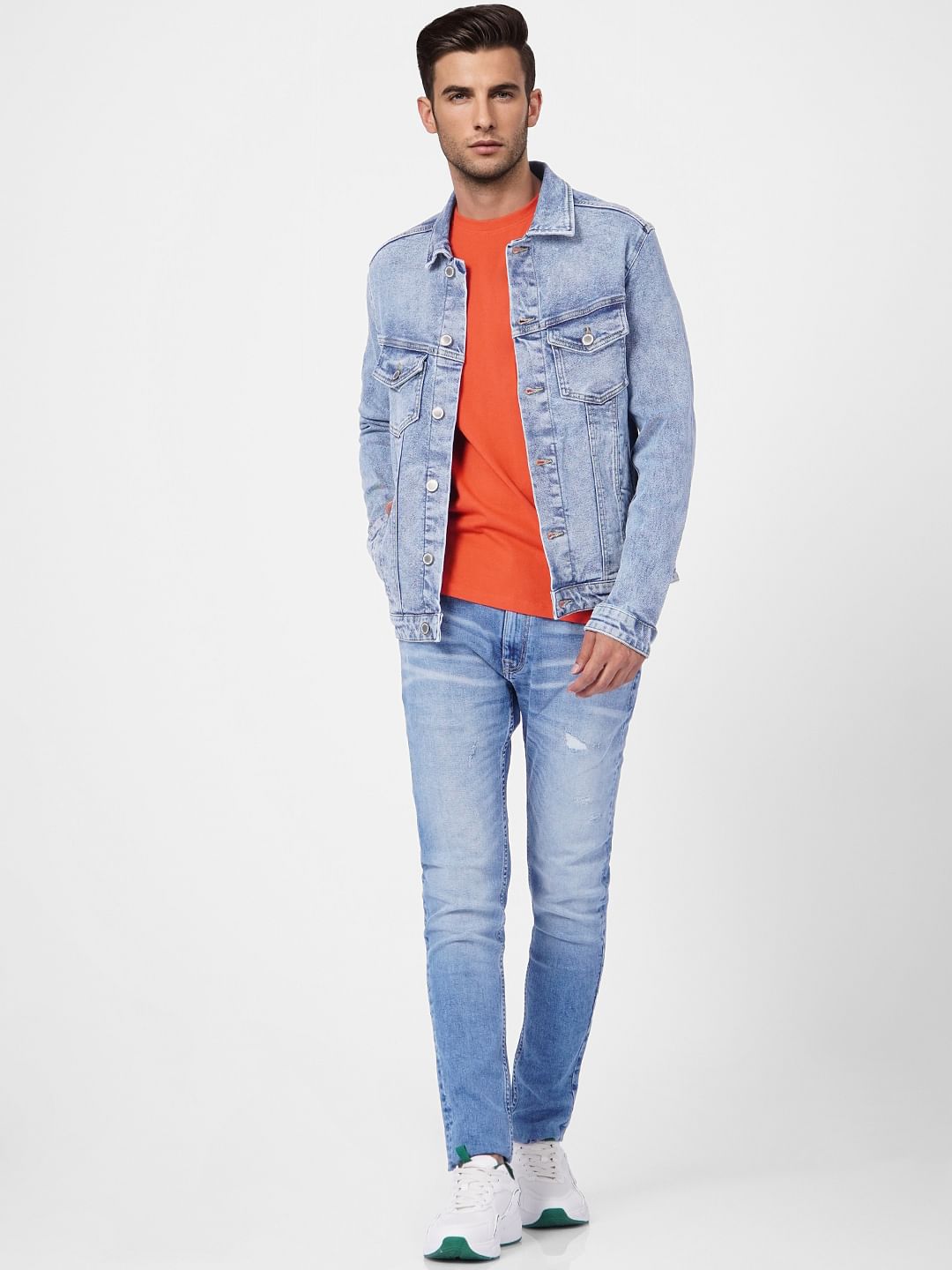 Orange Crew Neck T-shirt - S