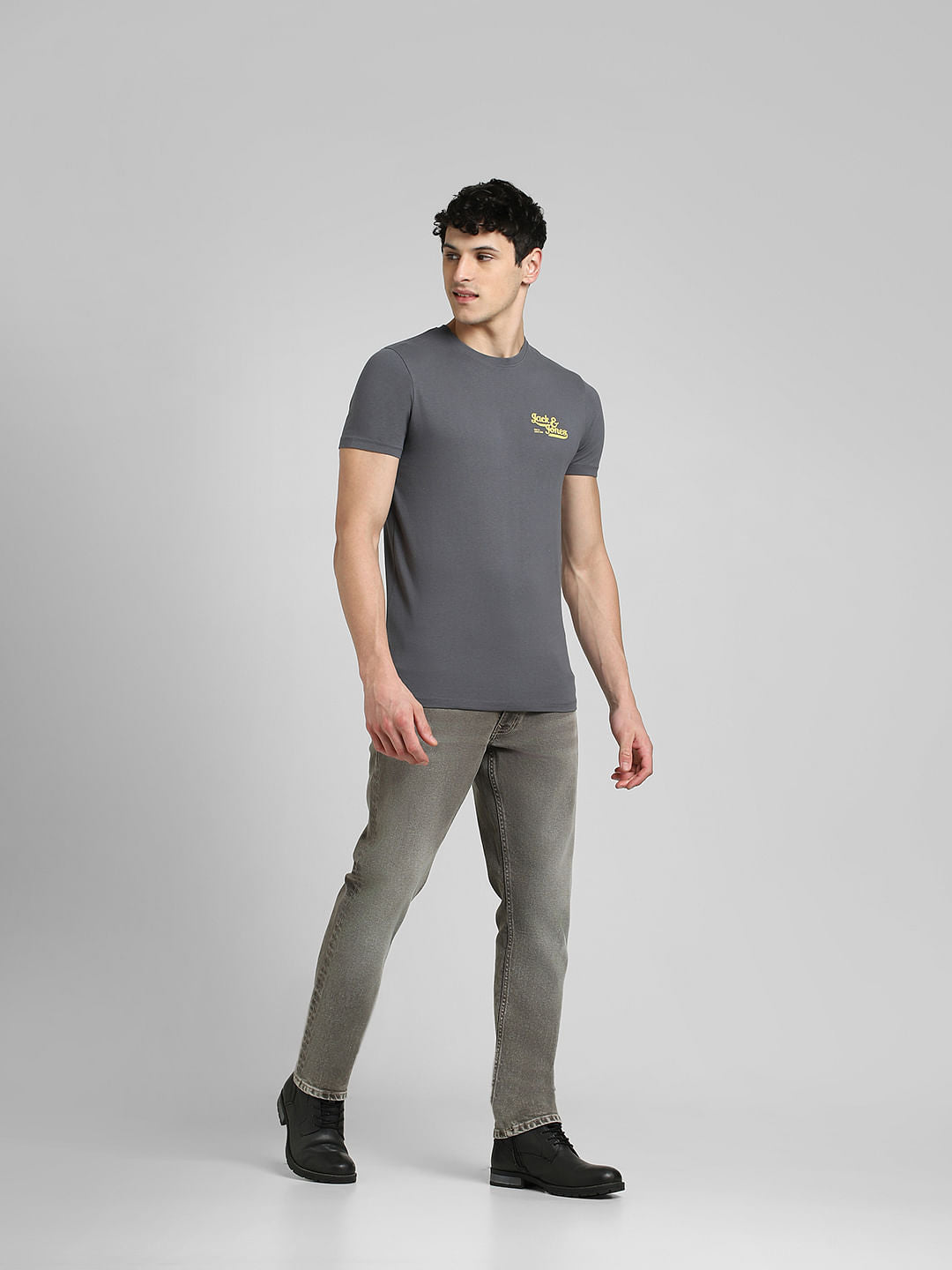 Grey Crew Neck T-shirt