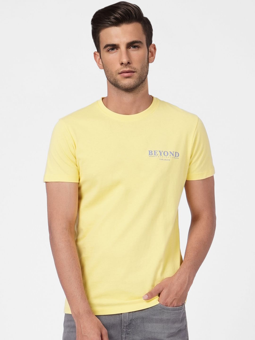 Yellow Crew Neck T-shirt