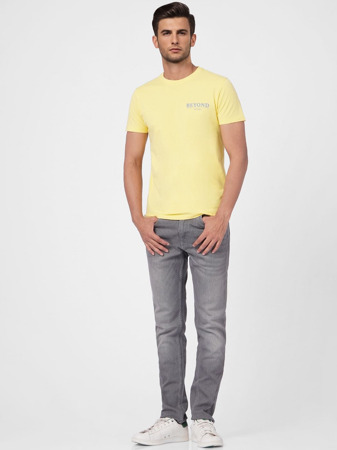Yellow Crew Neck T-shirt