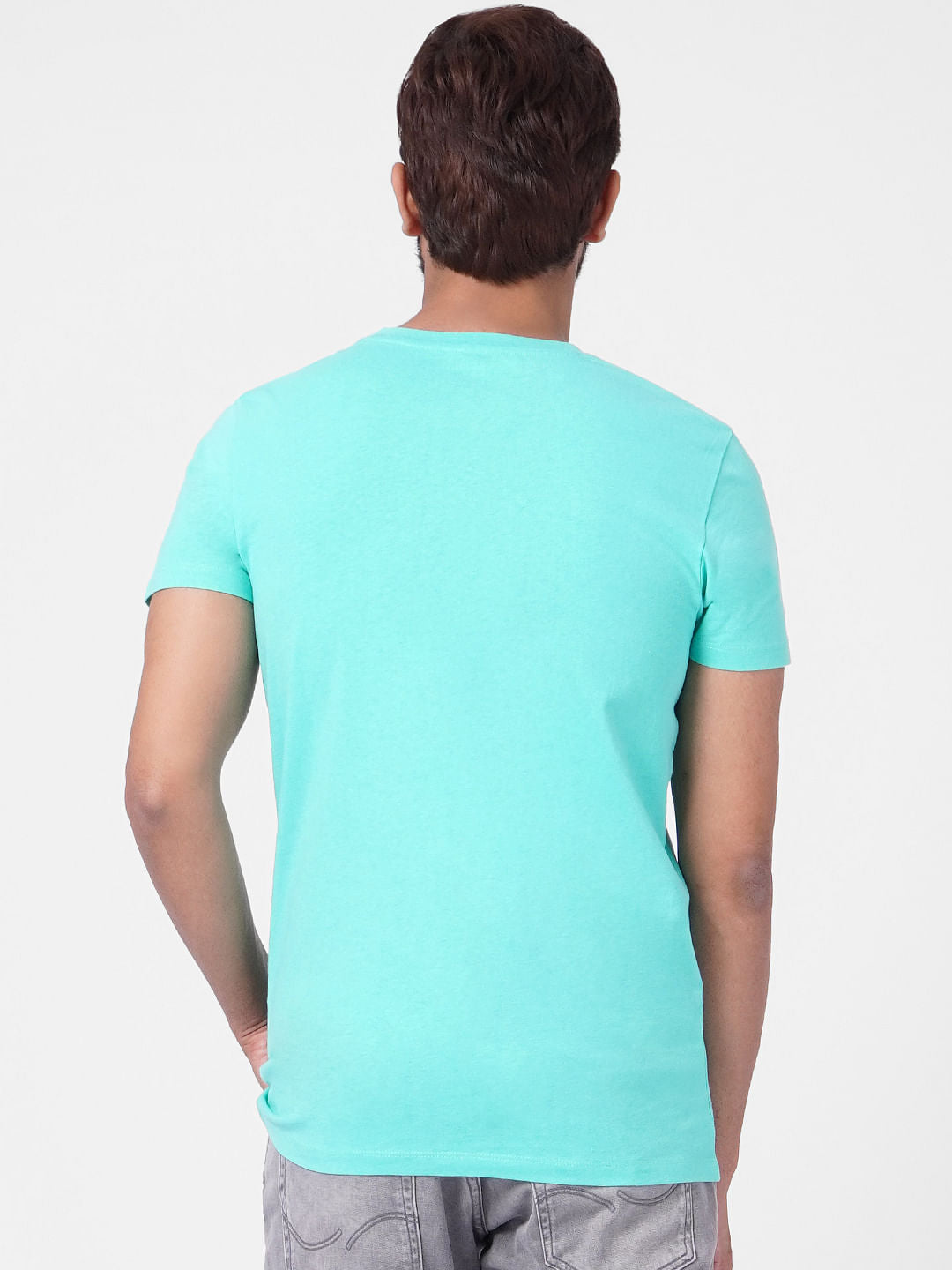 Blue Crew Neck T-shirt