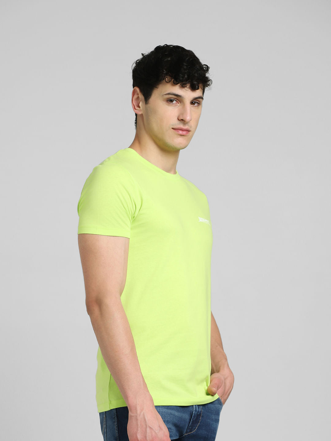 Lime Green Crew Neck T-shirt