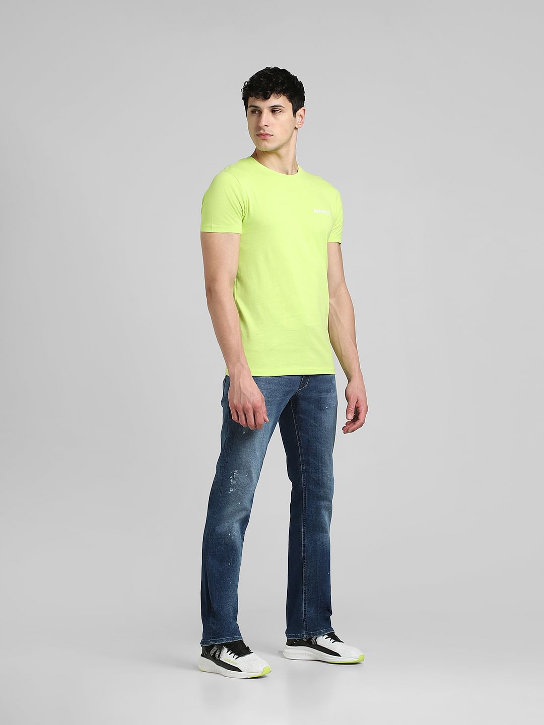 Lime Green Crew Neck T-shirt