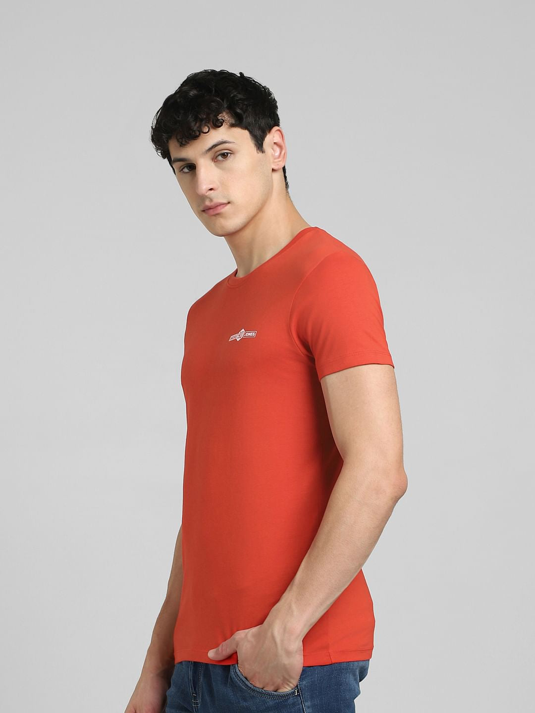 Red Crew Neck T-shirt