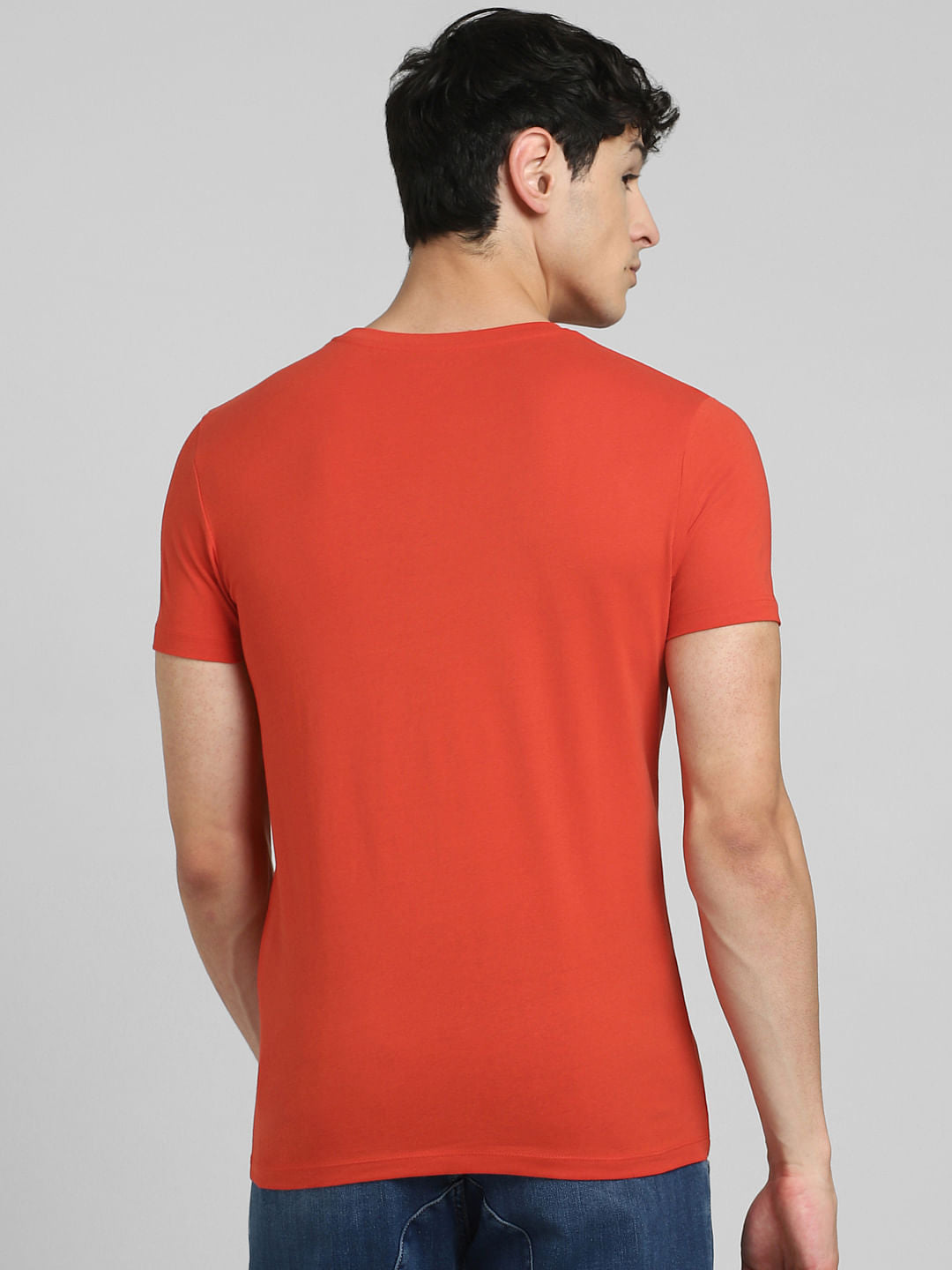 Red Crew Neck T-shirt