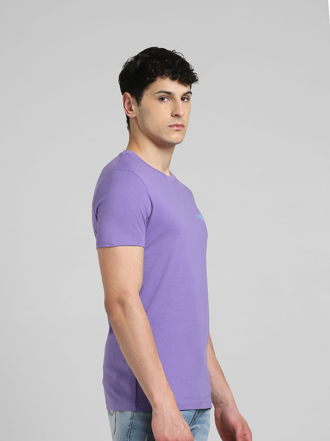 Purple Crew Neck T-shirt