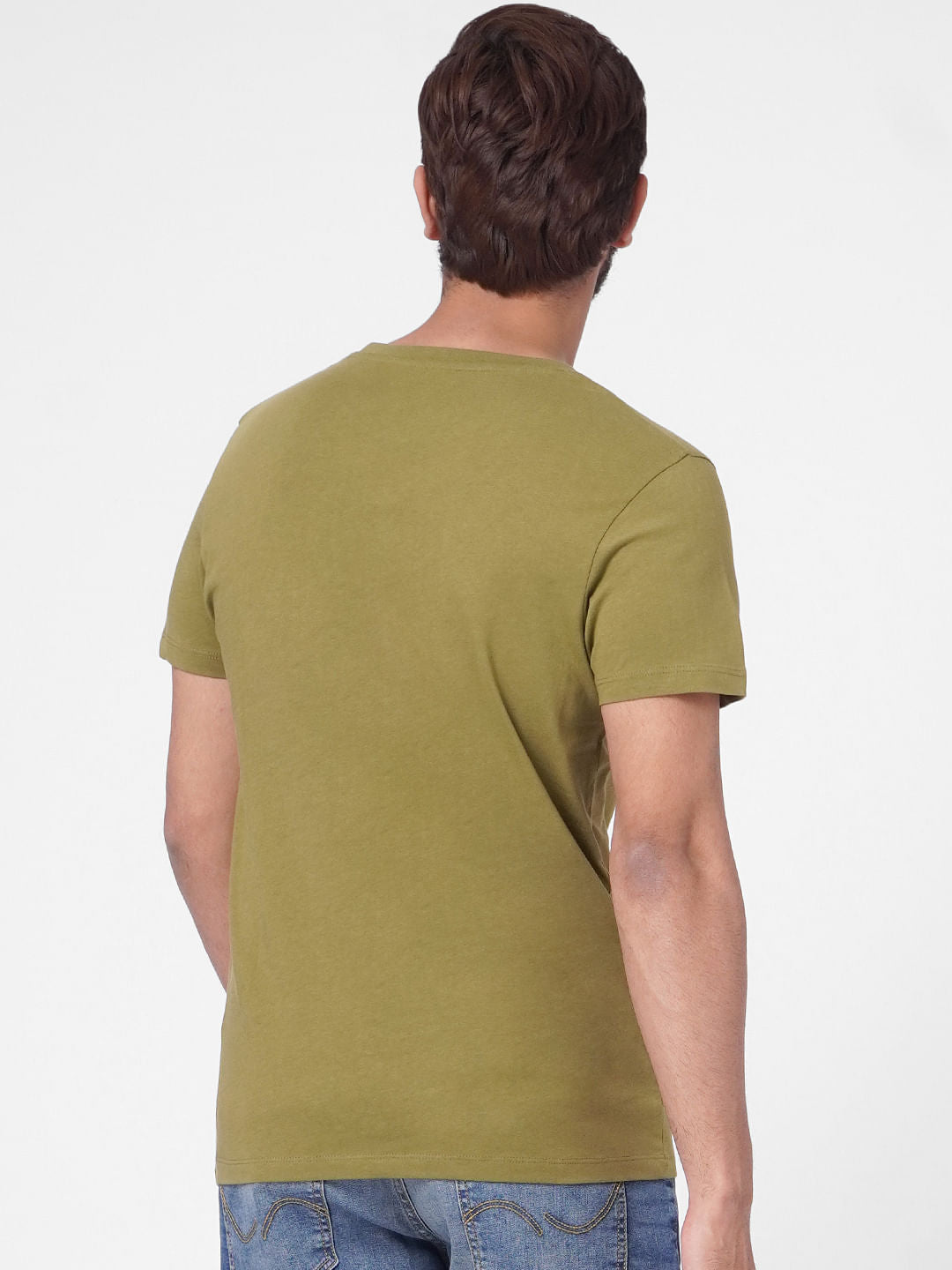 Green Graphic Print Crew Neck T-shirt