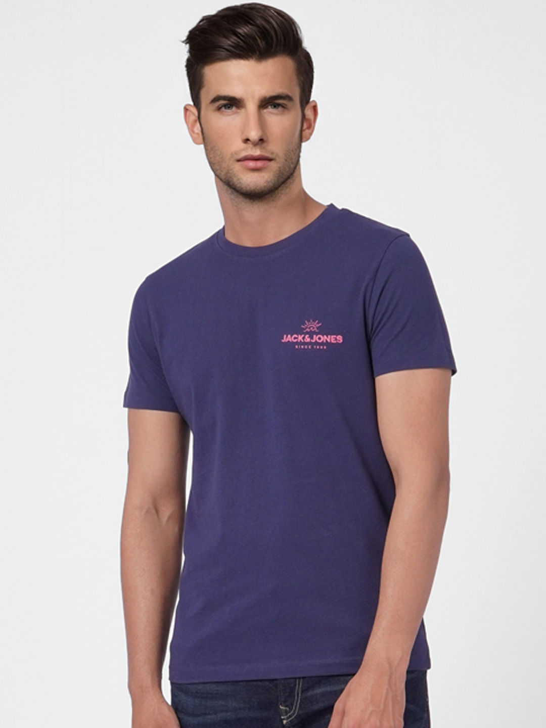 Blue Crew Neck T-shirt