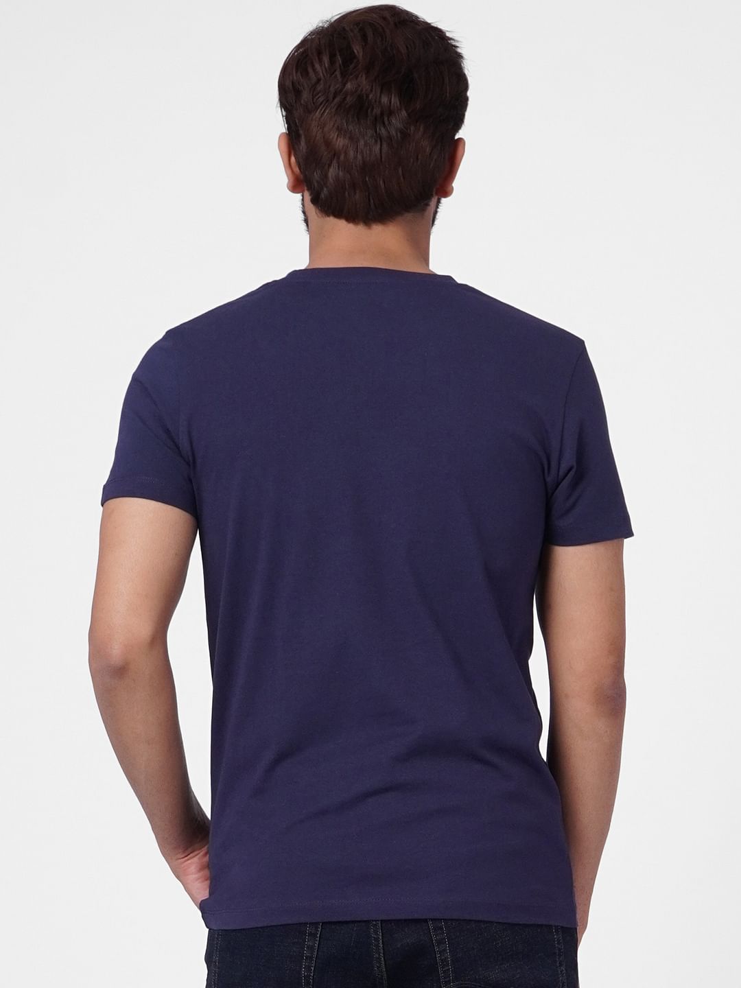Blue Crew Neck T-shirt