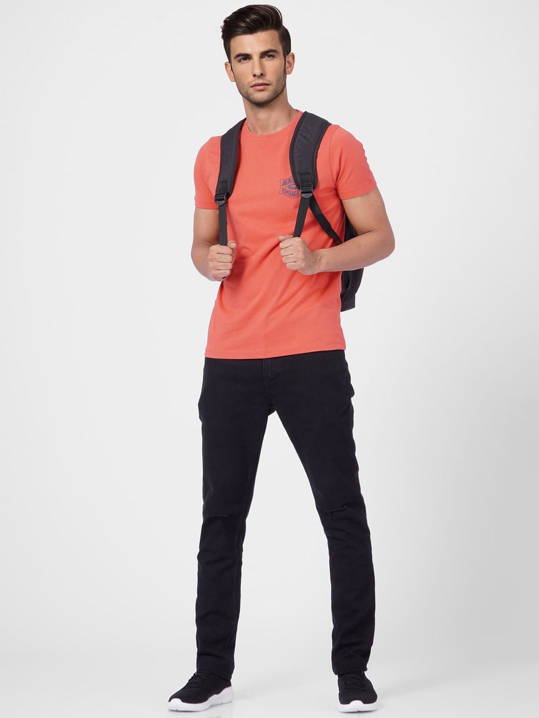 Red Crew Neck T-shirt