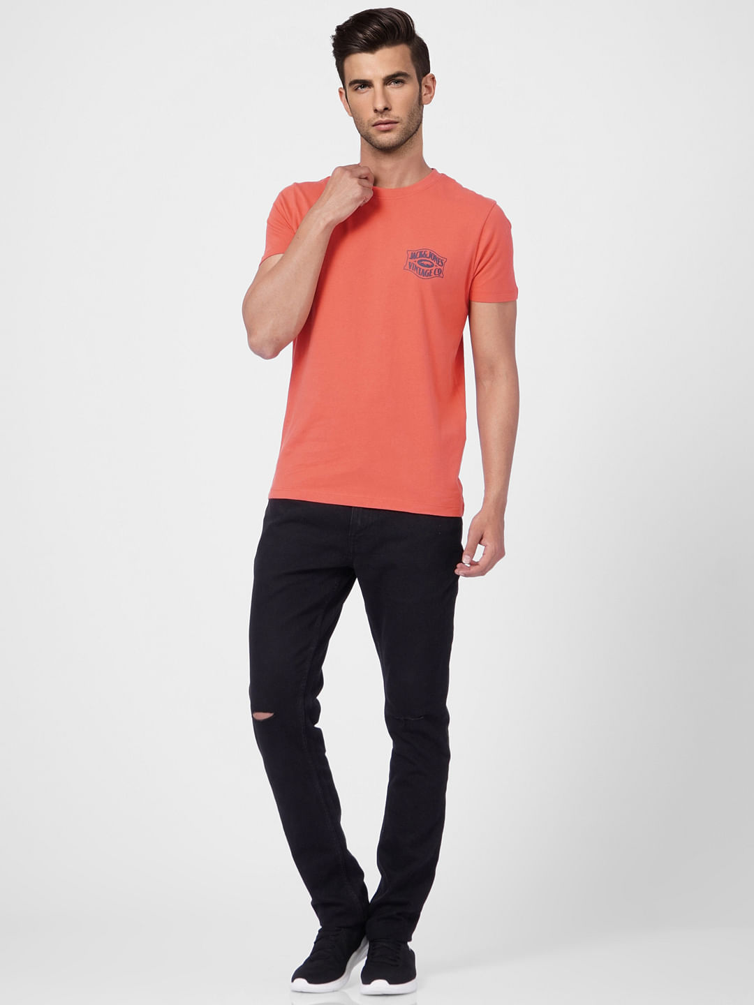 Red Crew Neck T-shirt