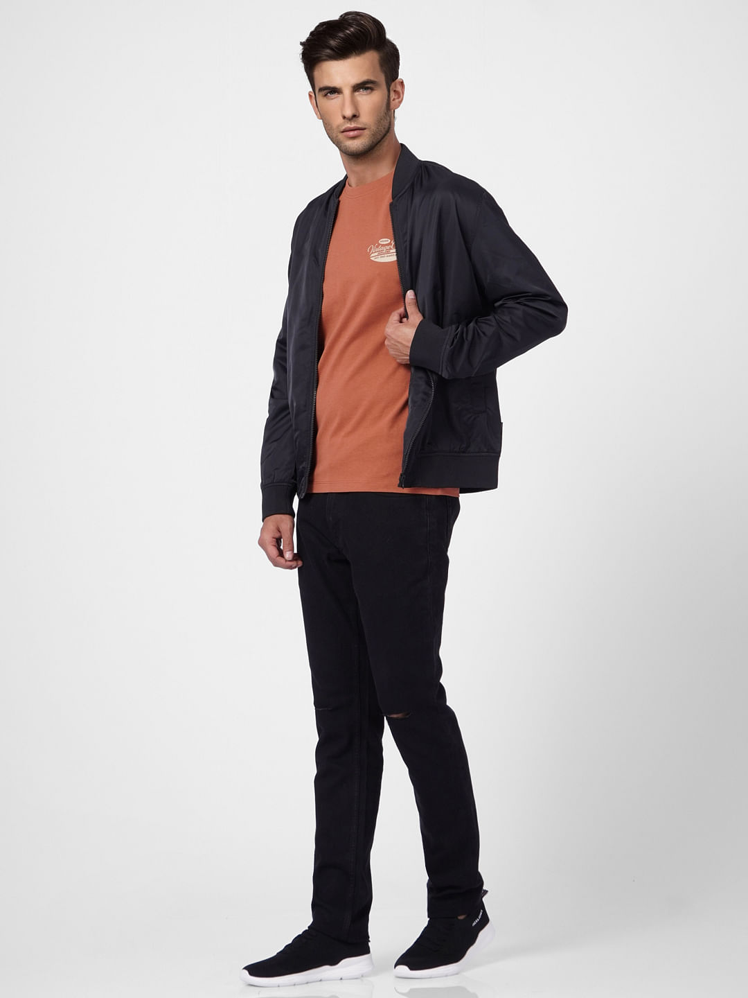 Brown Crew Neck T-shirt - S