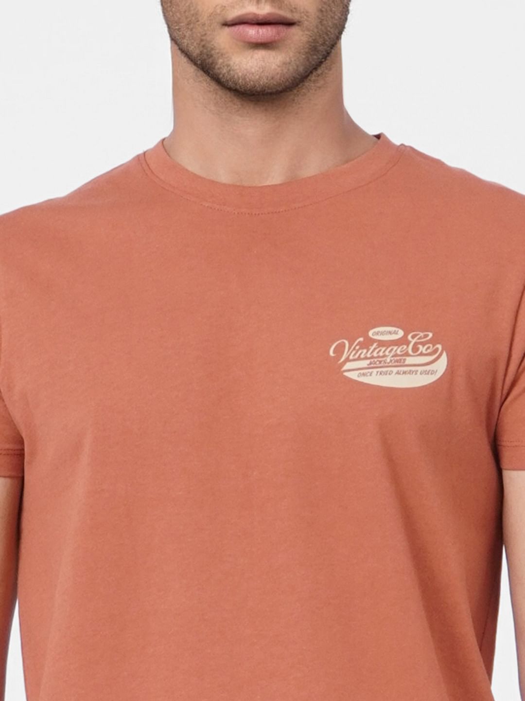 Brown Crew Neck T-shirt