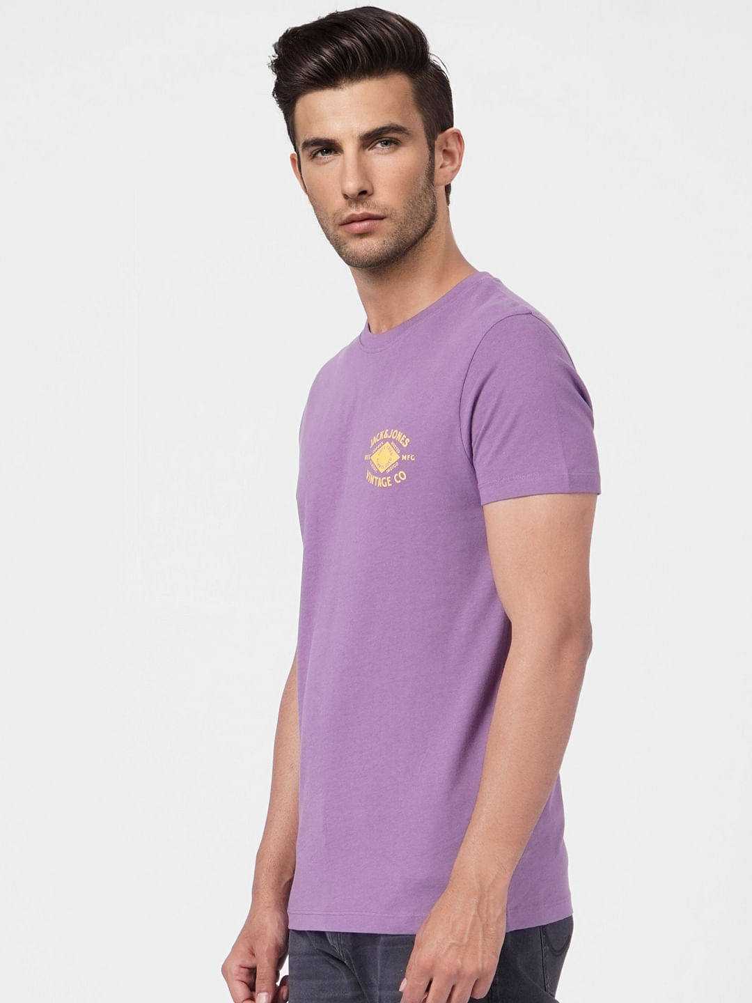 Purple Crew Neck T-shirt
