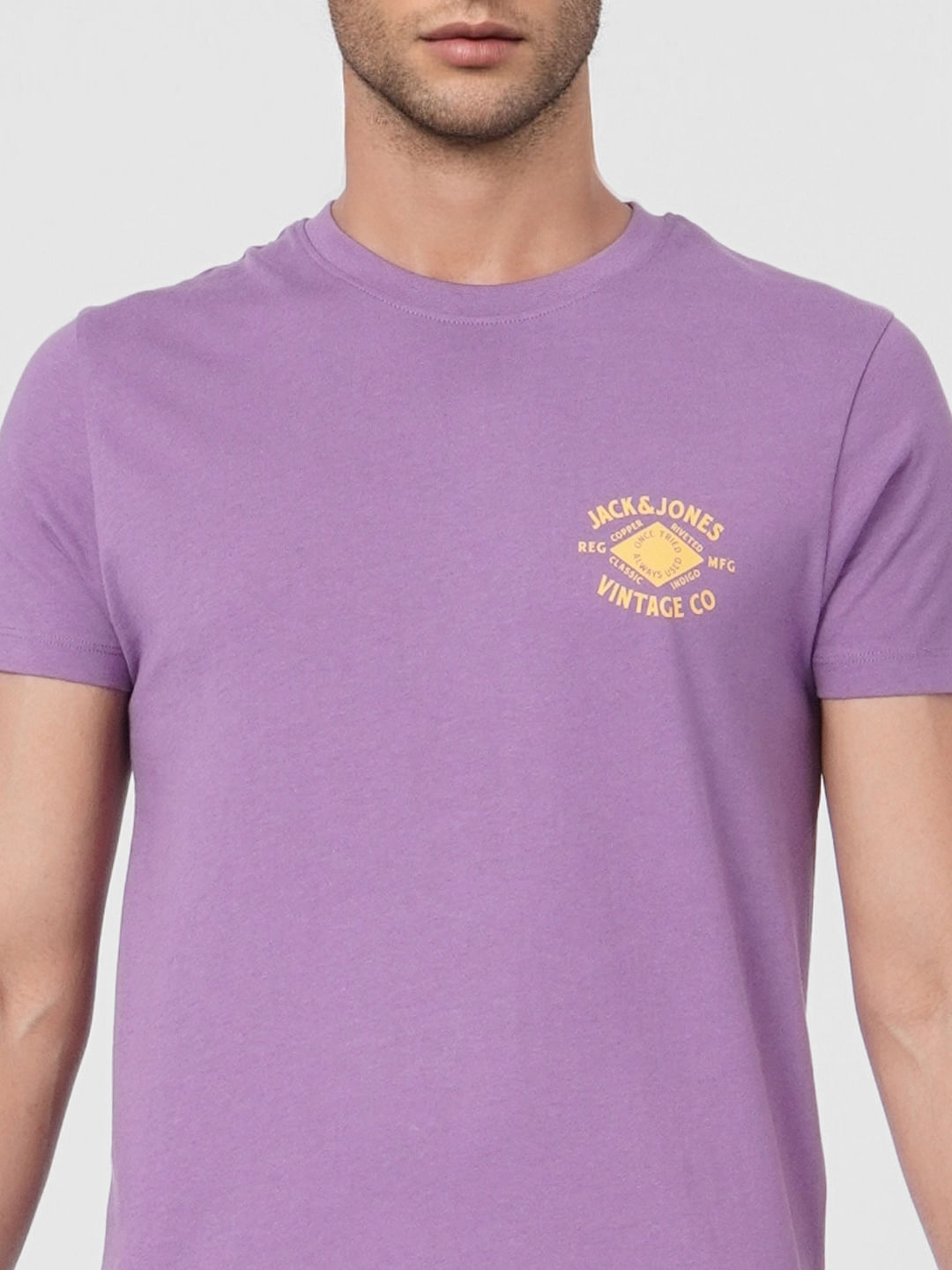 Purple Crew Neck T-shirt