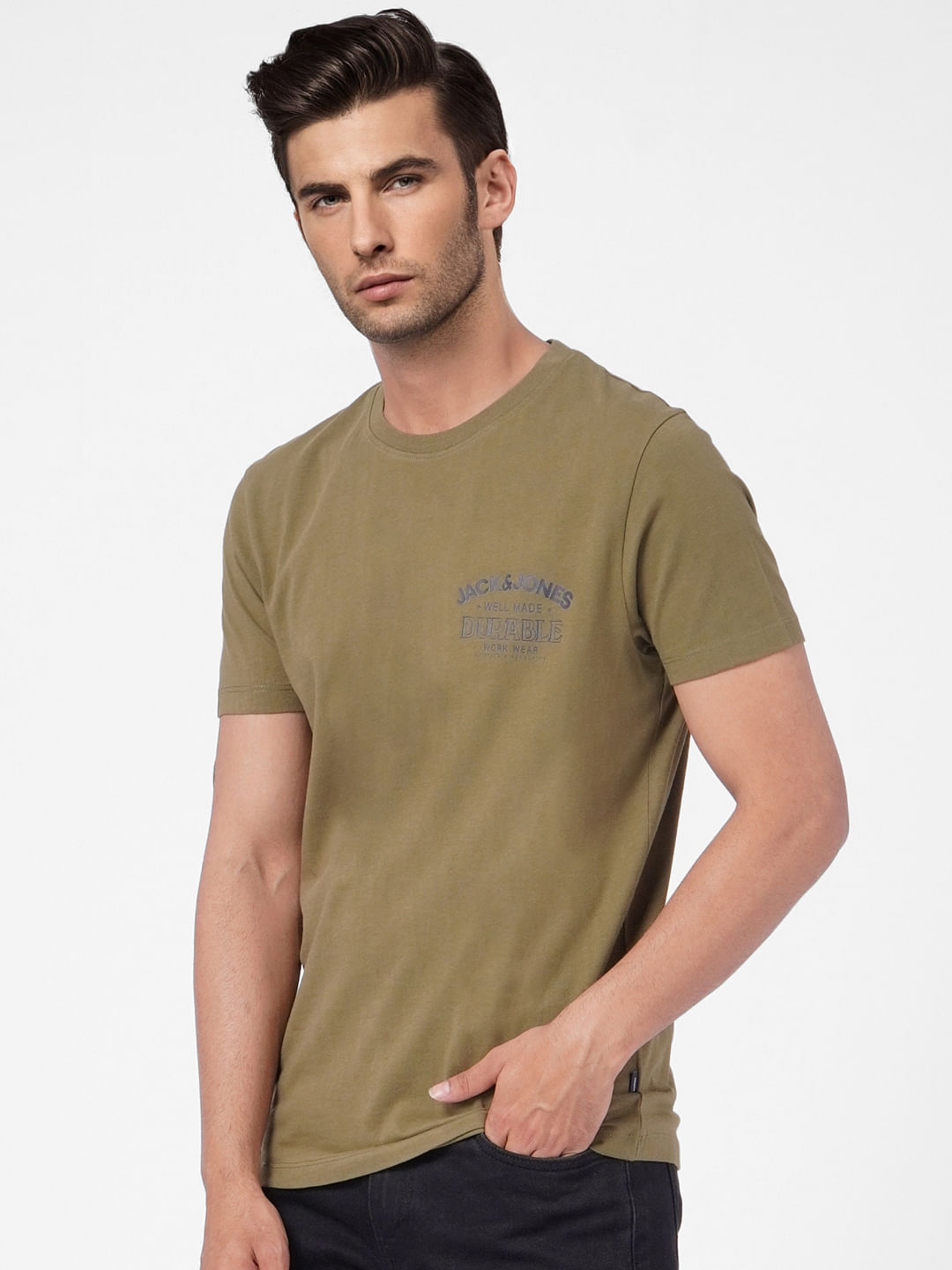 Green Plain Coloured Top
