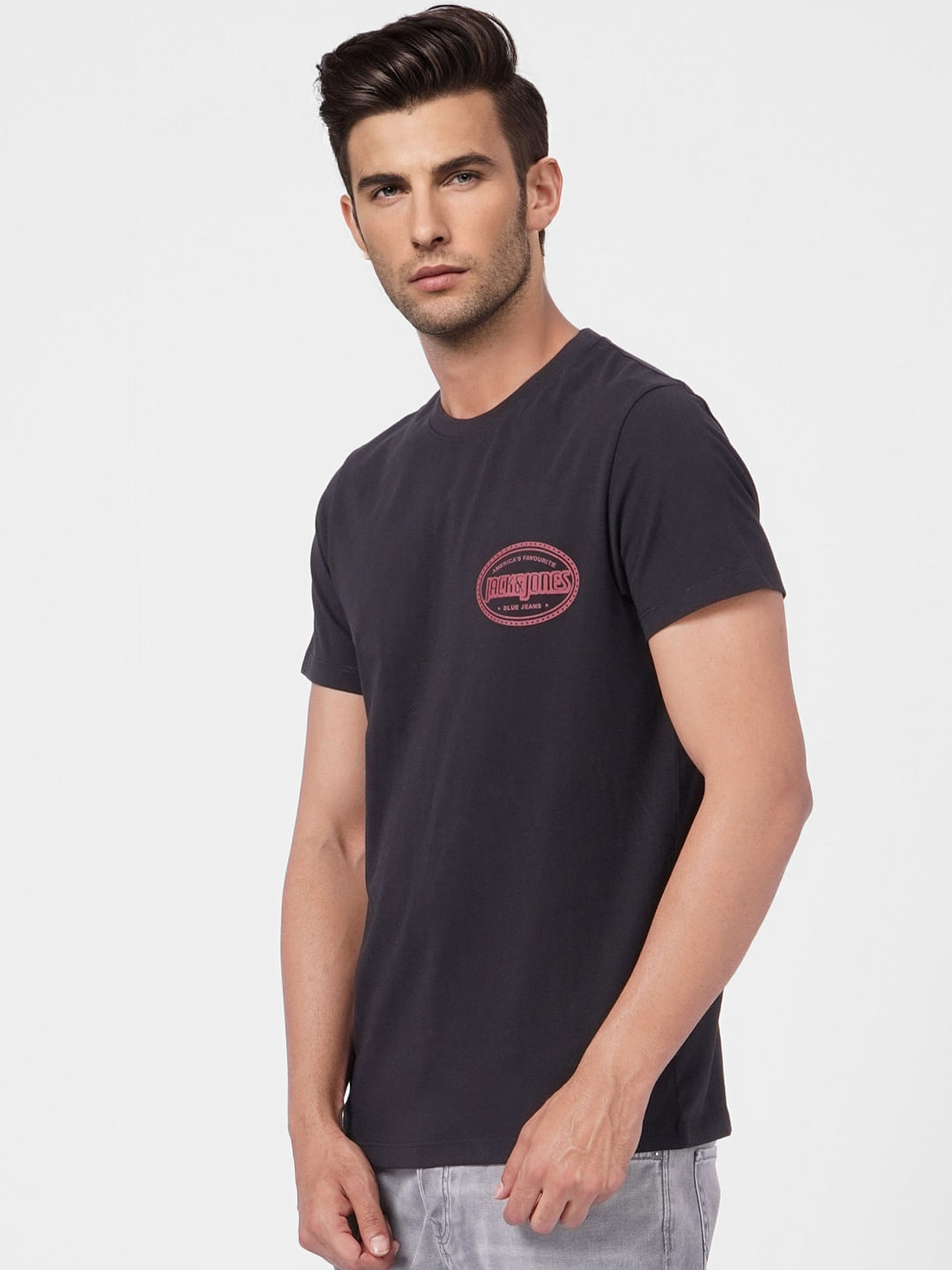 Black Crew Neck T-shirt