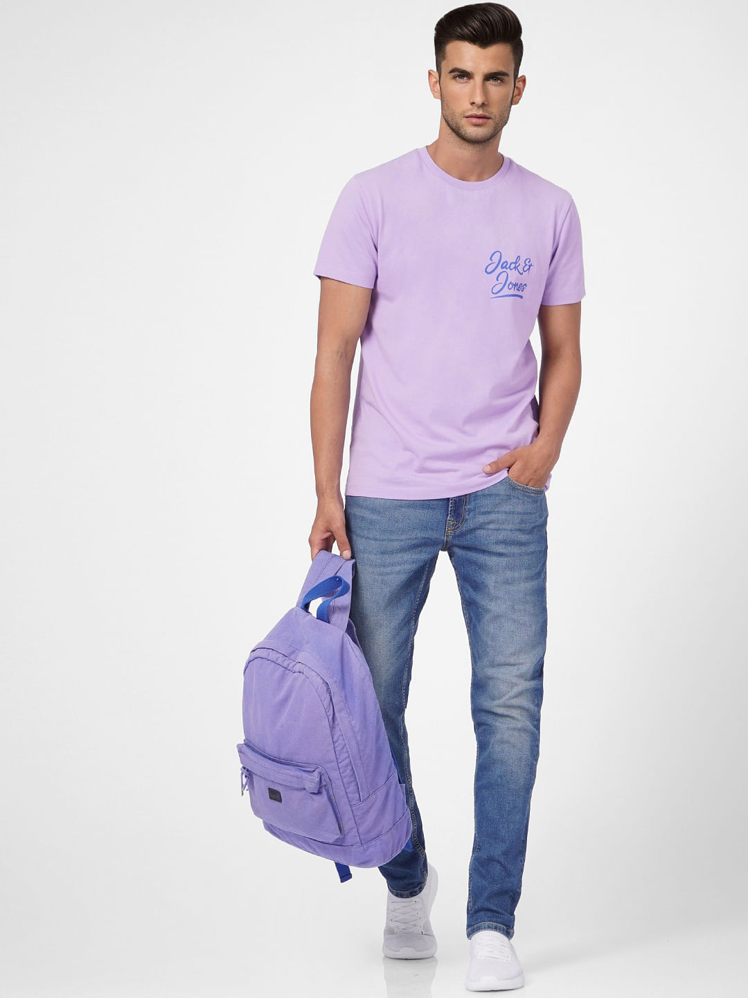 Purple Crew Neck T-shirt