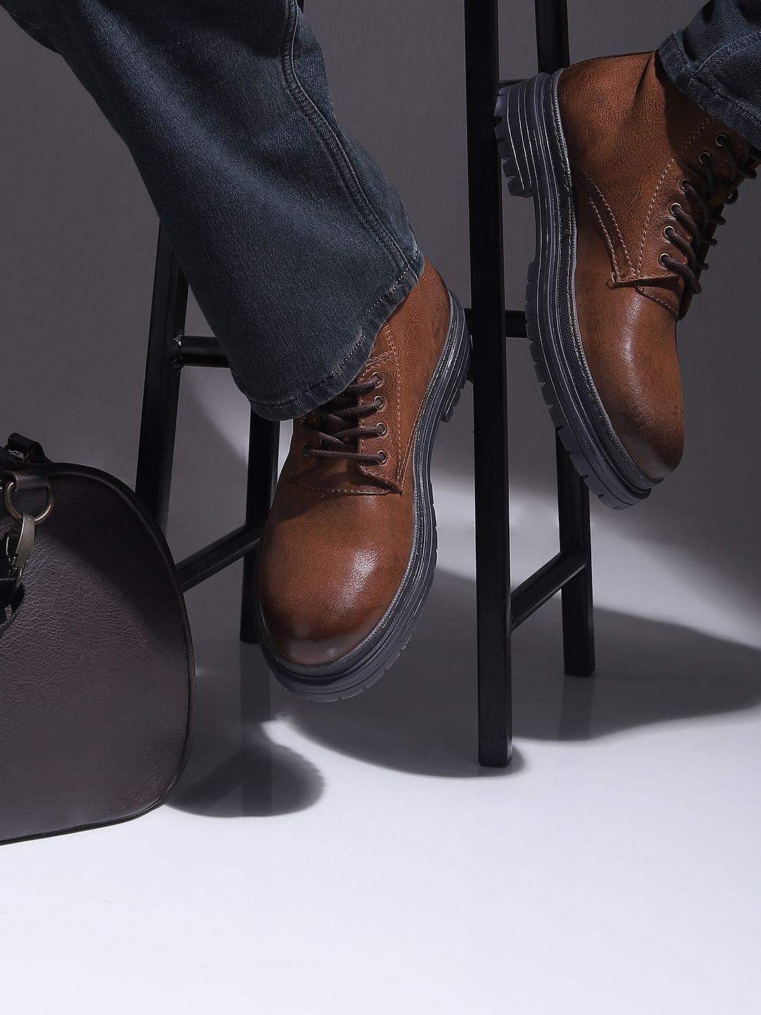 Brown Leather Boots - 6