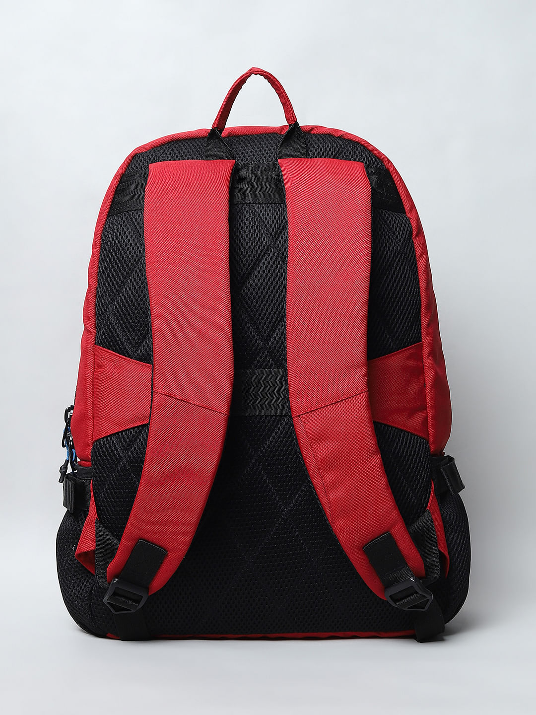 Red Logo Print Backpack